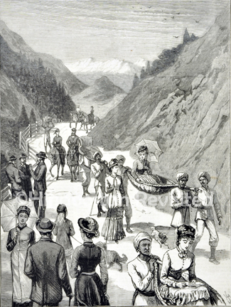 /data/Original Prints/Miscellaneous/SKETCHES FROM INDIA - AN AFTERNOON IN THE HIMALAYAS.jpg